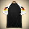 T shirt de football Allemagne style concept noir pour supporter et fan