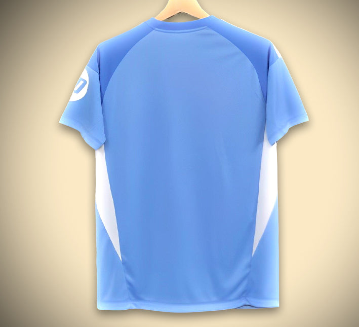 Camiseta Real Madrid Prepartido Edición Azul 2025-2026 vista de perfil