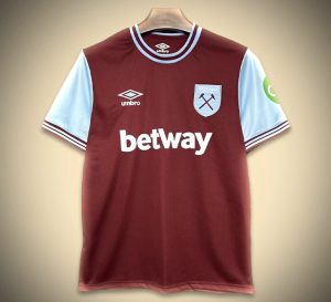 Maillot West Ham Domicile 2024-2025 vue de face