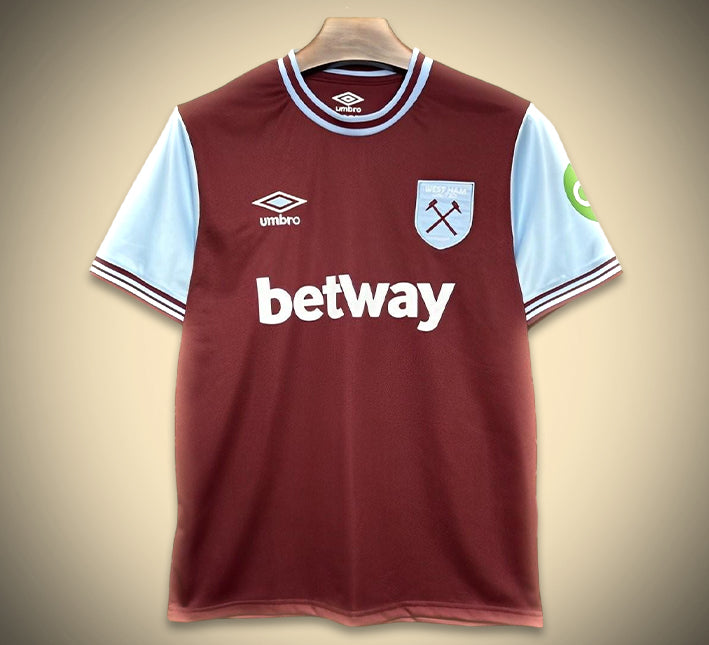 Maillot West Ham Domicile 2024-2025 vue de face