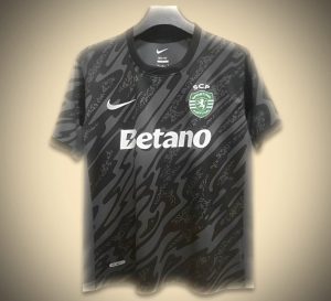 Maillot Sporting CP Gardien Noir 2024-2025 vue de face