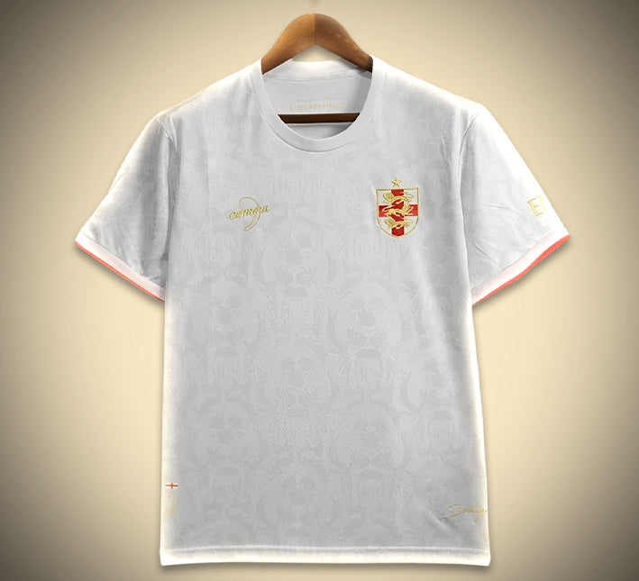Maillot Concept Angleterre Édition Comma Blanc 2024 vue de face