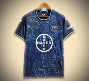 maillot-de-football-bayern-04-leverkusen-bleu-design-concept-collection-2425 Maillot de football Bayern 04 Leverkusen bleu design concept collection 2425