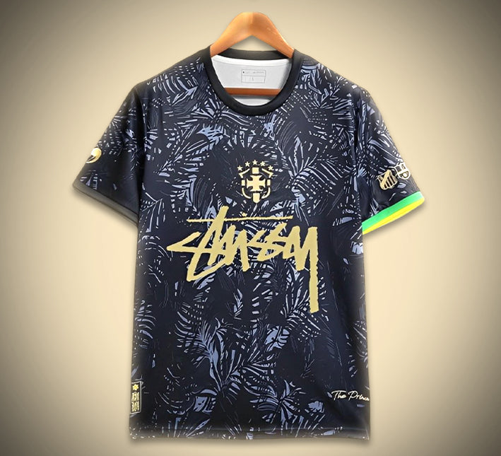 maillot-de-football-bresil-concept-edition-stussy-saison-2024-2025-style-streetwear Maillot de football Brésil concept édition Stussy saison 2024 2025 style streetwear