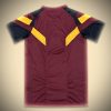 Camiseta concept AS Roma temporada veinticuatro veinticinco diseño moderno rojo y oro