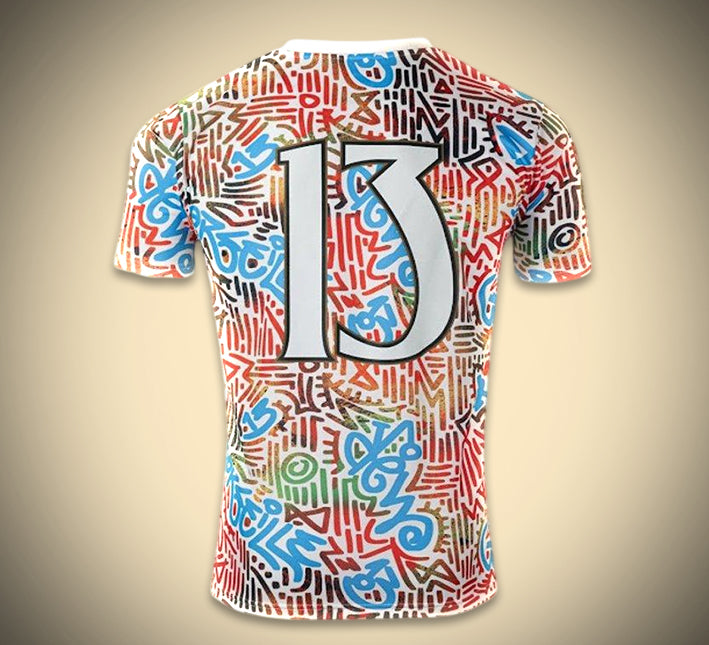 Maillot concept Olympique de Marseille édition Africa saison deux mille vingt quatre vingt cinq