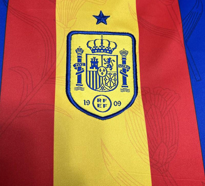Maillot Espagne Avant-Match Euro 2024 vue de profil