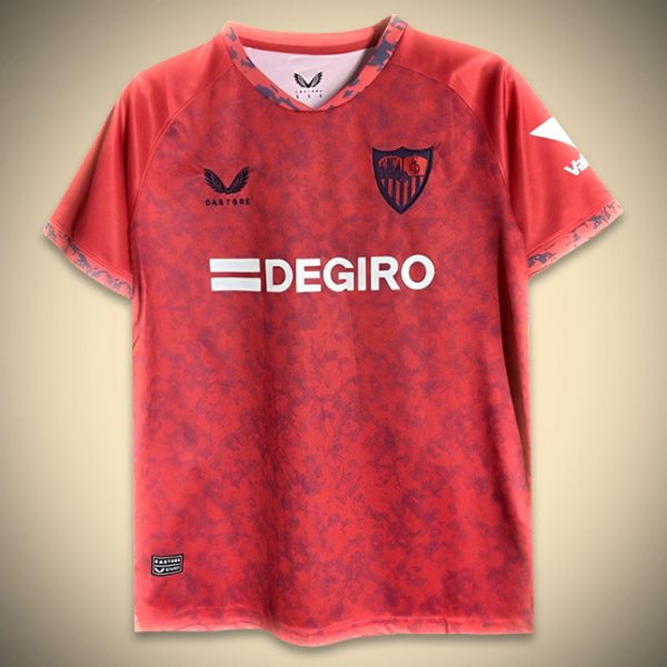Camiseta FC Sevilla Segunda Equipación Roja 2024-2025