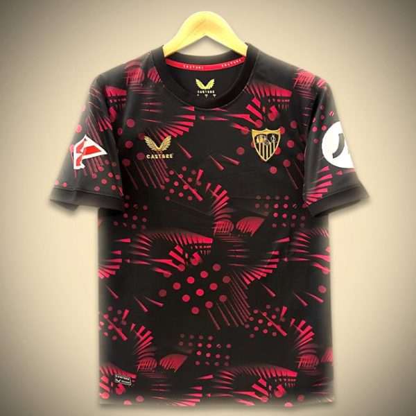 Camiseta FC Sevilla Segunda Equipación Negra 2024-2025