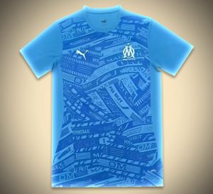 Maillot Olympique Marseille Avant-Match 2024-2025 vue de face