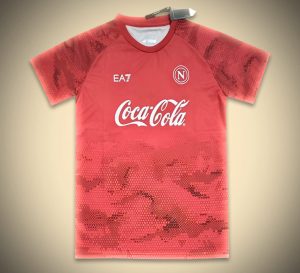 maillot dentraînement Napoli rouge saison 2425 tenue sportive de football