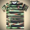 Maillot Portugal Avant-Match Rayures 2024-2025 vue de face