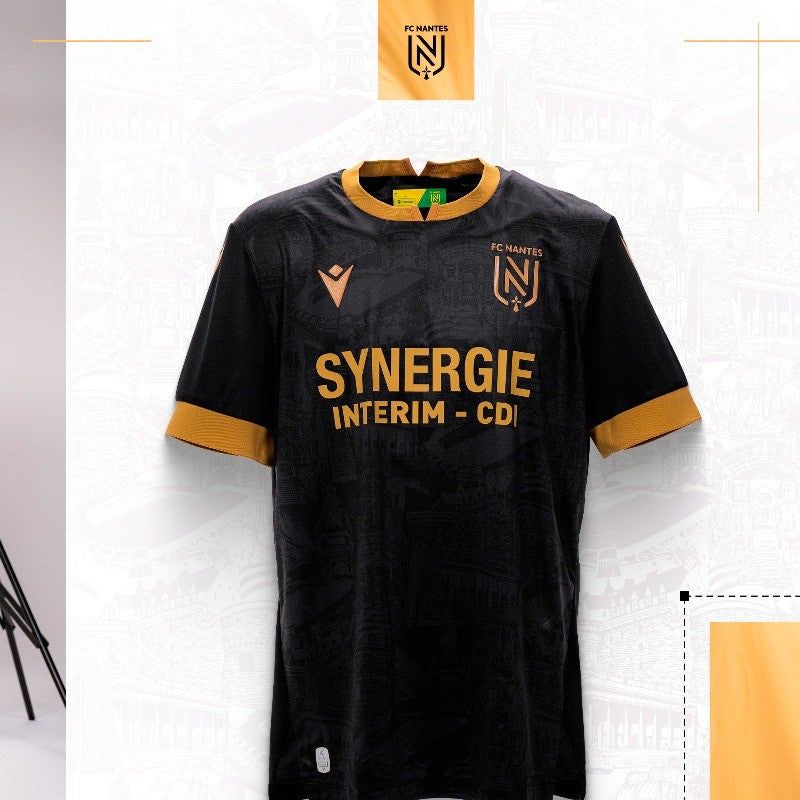 jersey-de-football-nantes-exterieur-2024-2025-couleur-et-design-du-club Camiseta de fútbol Nantes segunda equipación 2024 2025 color y diseño del club