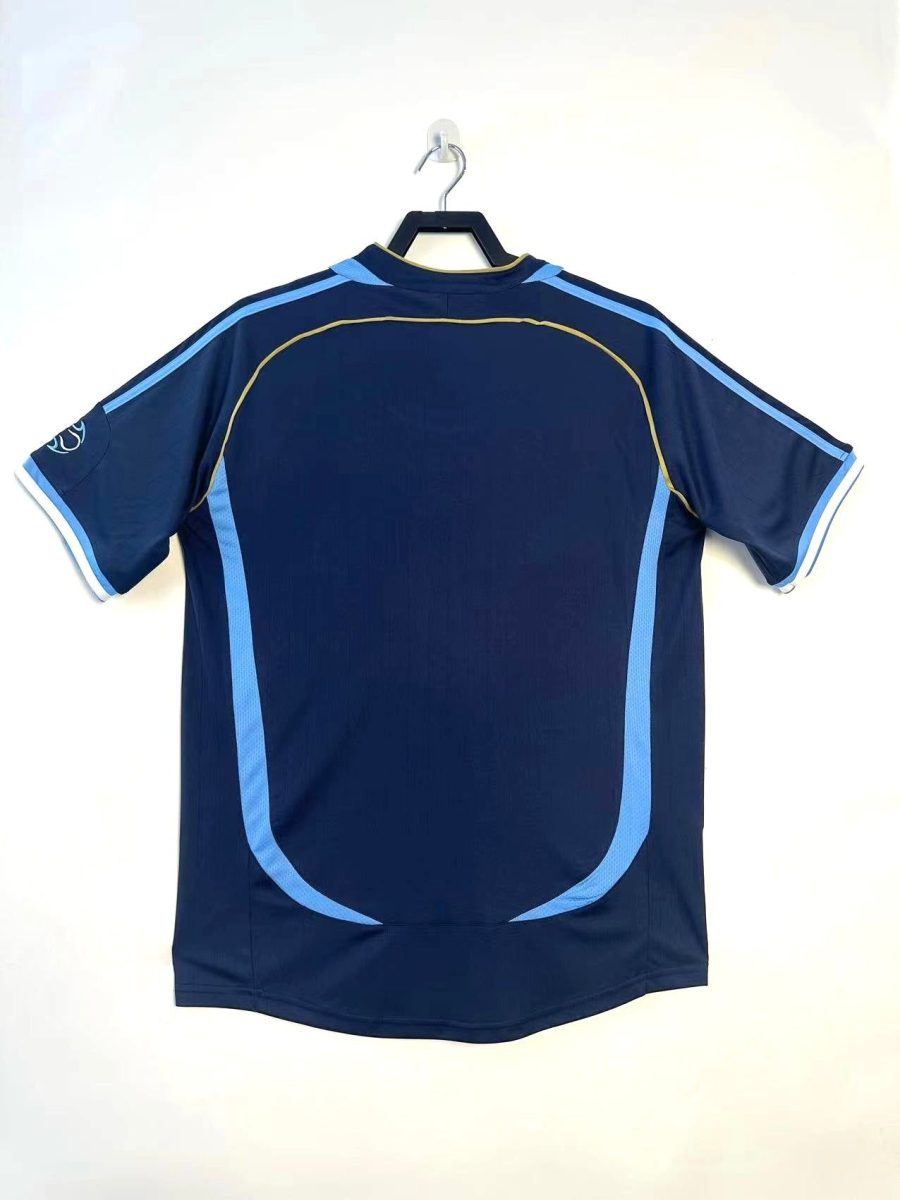 Camiseta vintage Argentina azul y blanca versión segunda equipación 2006