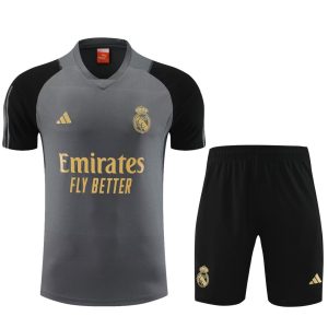 KIT ENTRENAMIENTO REAL MADRID GRIS 20232024