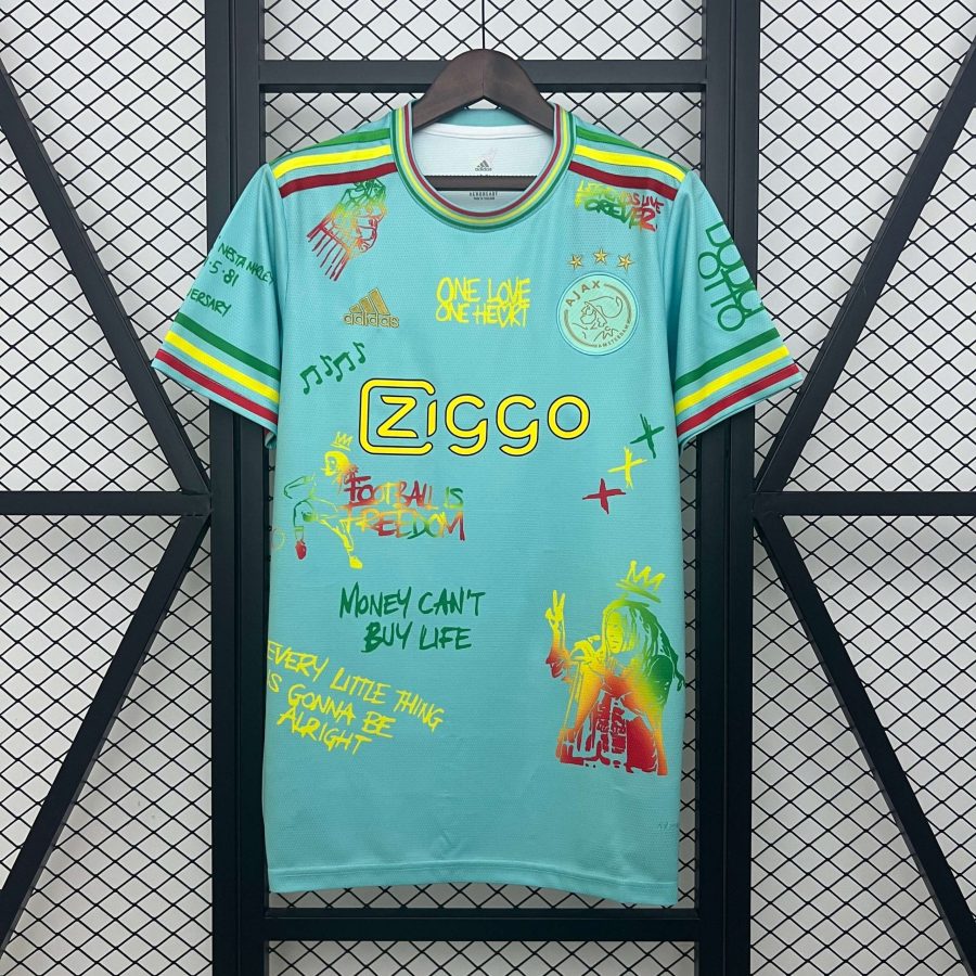 CAMISETA AJAX AMSTERDAM ESPECIAL BOB MARLEY 20252026