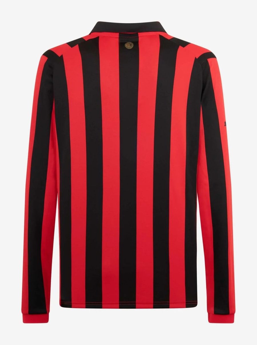 camiseta de fútbol AC Milan edición aniversario primera equipación roja y negra