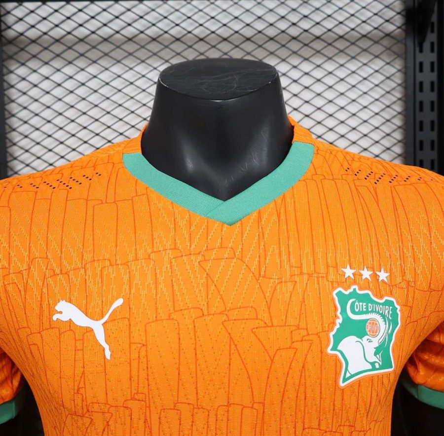 Camiseta de fútbol Costa de Marfil primera equipación temporada 2025 equipación oficial de los Elefantes