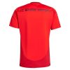 maillot-domicile-bayern-munich-saison-2024-2025-rouge-et-blanc camiseta primera equipación Bayern Munich temporada 2024 2025 roja y blanca