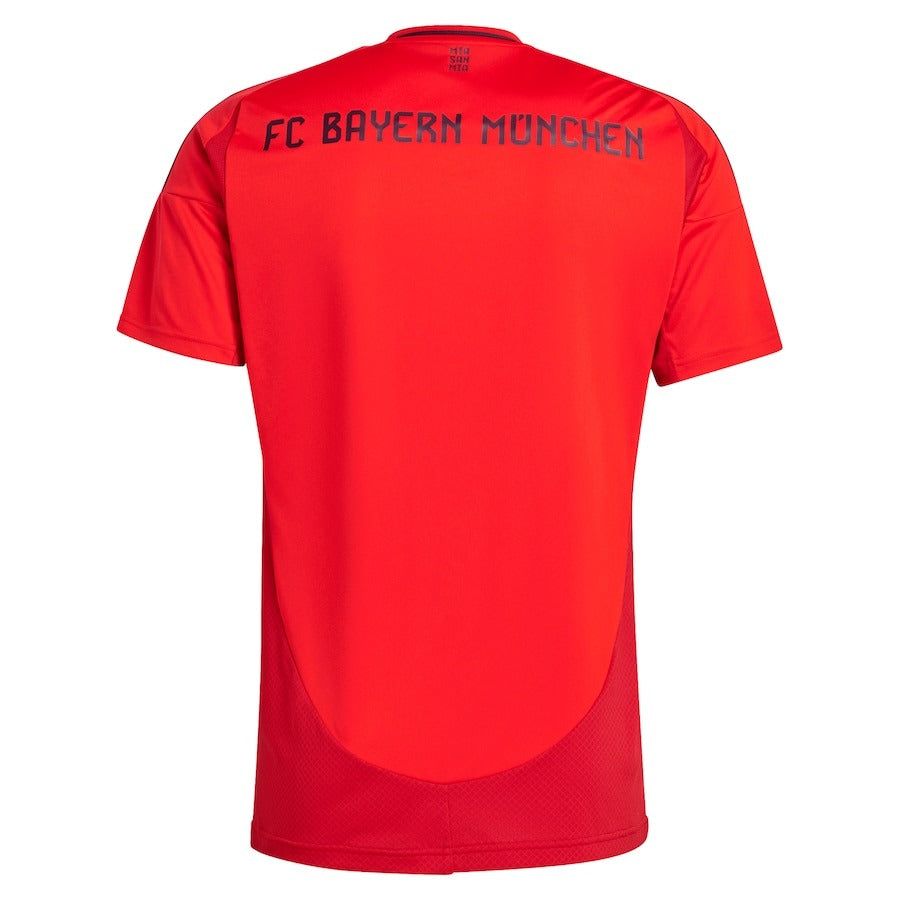 maillot-domicile-bayern-munich-saison-2024-2025-rouge-et-blanc camiseta primera equipación Bayern Munich temporada 2024 2025 roja y blanca