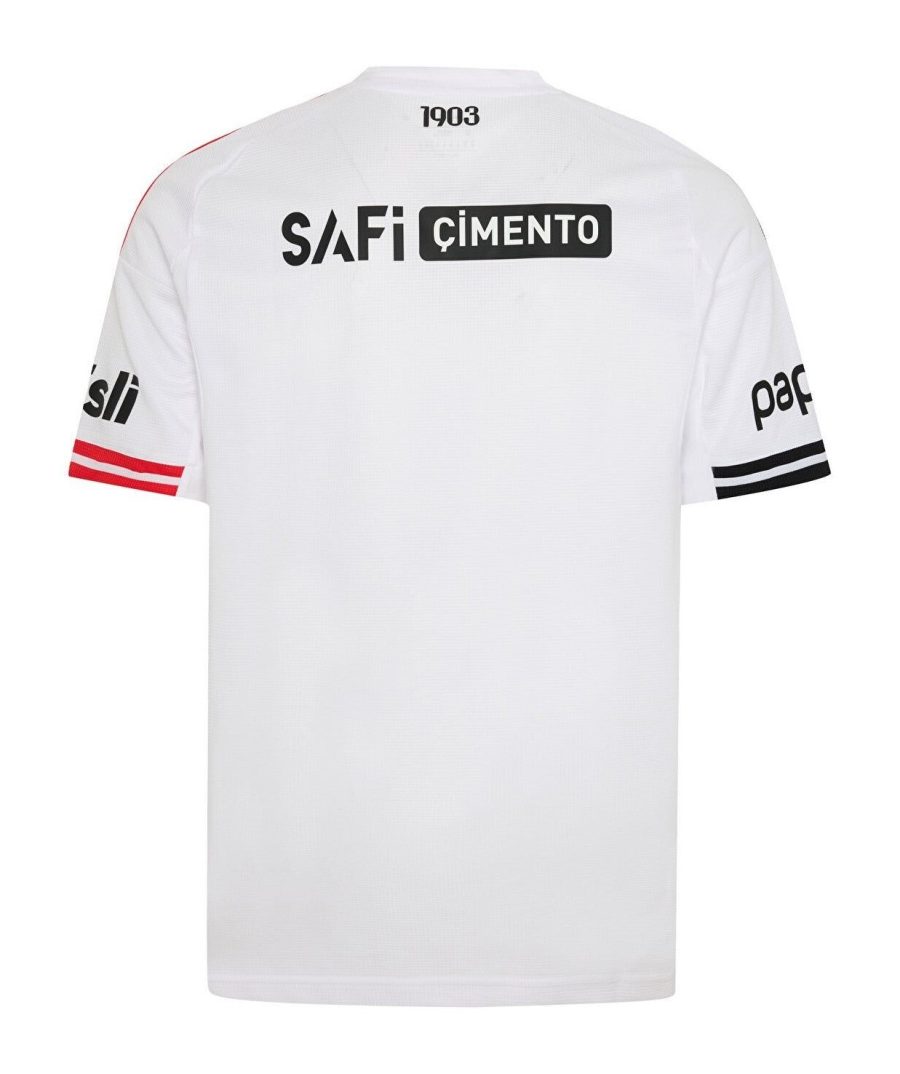 camiseta primera equipación Besiktas temporada 2025 2026 negro y blanco jersey fútbol aficionado