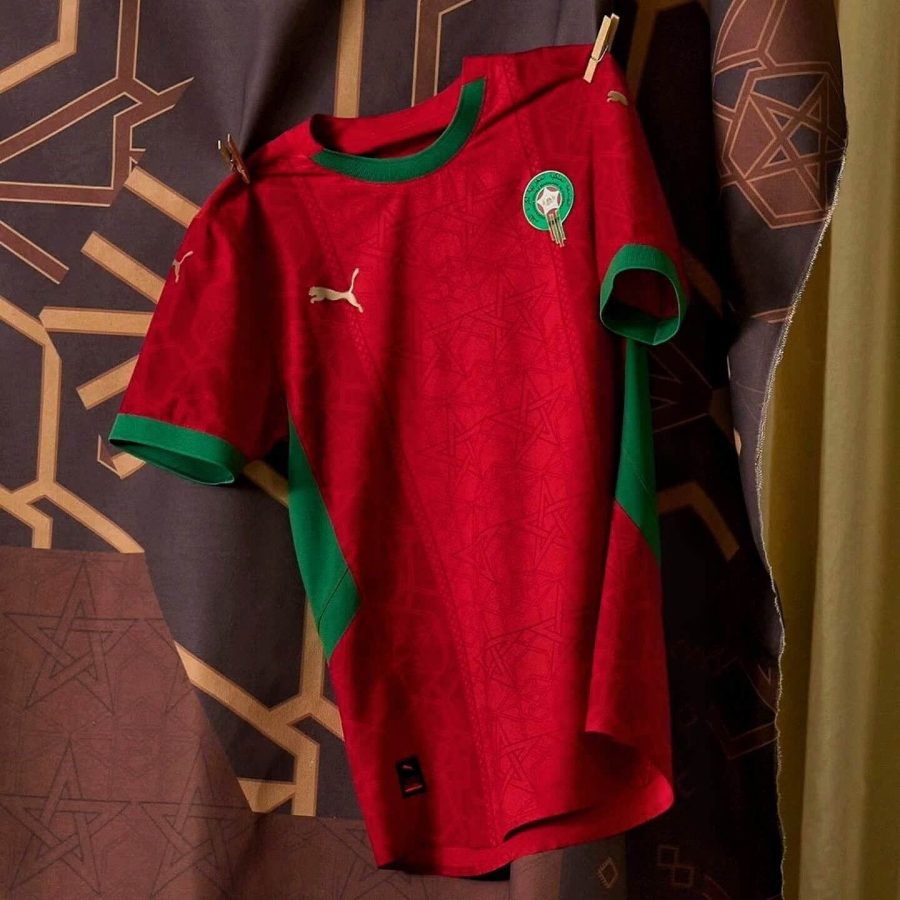 maillot-domicile-equipe-du-maroc-saison-deux-mille-vingt-quatre-deux-mille-vingt-cinq-rouge-et-vert Maillot domicile équipe du Maroc saison deux mille vingt quatre deux mille vingt cinq rouge et vert