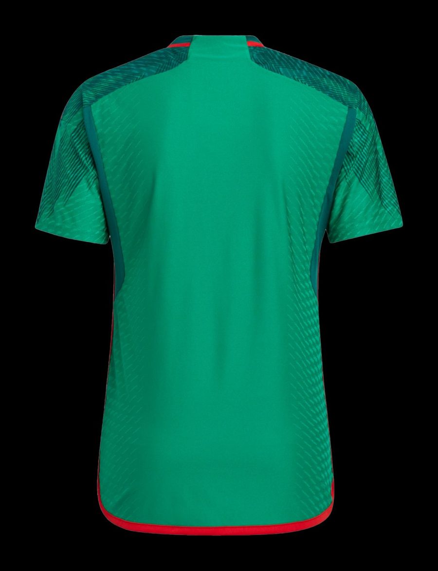 camiseta primera equipación selección de México Mundial 2022 jersey fútbol rojo y verde