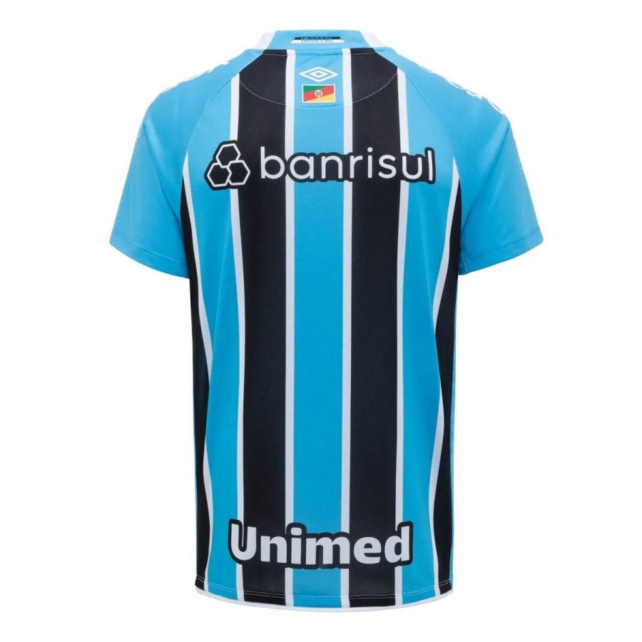 camiseta primera equipación Gremio FBPA 2025 azul negro y blanco con escudo oficial