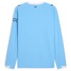 Camiseta primera equipación Manchester City manga larga temporada 2025 2026 azul cielo