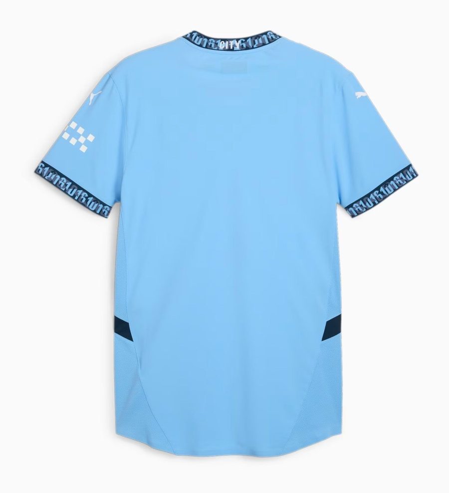 maillot-domicile-manchester-city-saison-2024-2025-bleu-ciel-officiel camiseta primera equipación Manchester City temporada 2024 2025 azul cielo oficial