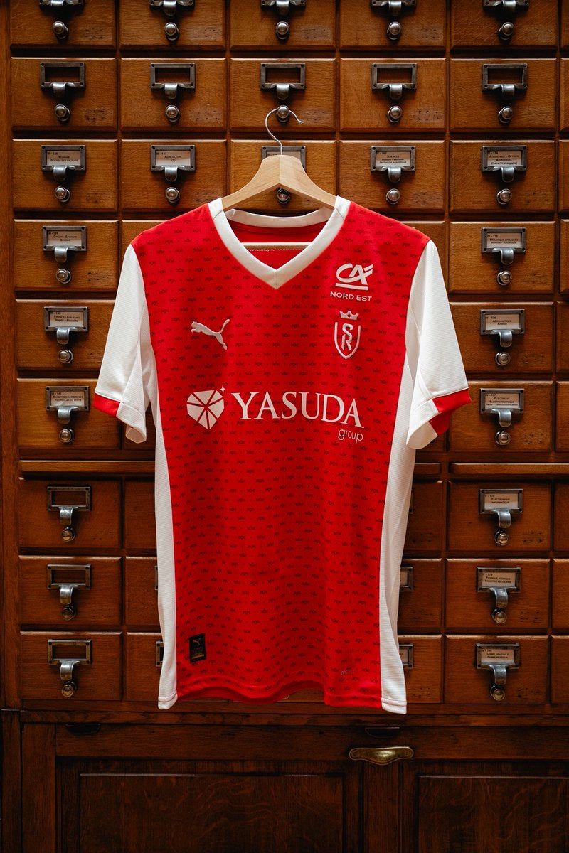 Maillot domicile Stade de Reims saison 2025 2026