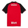 maillot-domicile-stade-rennais-saison-2025-2026-rouge-et-noir-football Camiseta primera equipación Stade Rennais temporada 2025 2026 roja y negra fútbol
