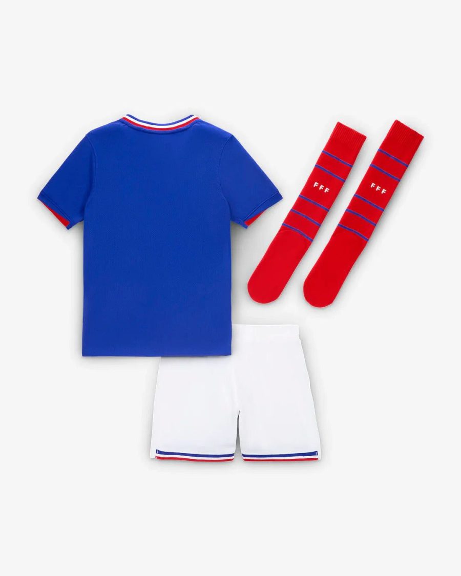 maillot-equipe-de-france-enfant-domicile-saison-deux-mille-vingt-quatre-tenue-officielle maillot équipe de france enfant domicile saison deux mille vingt quatre tenue officielle