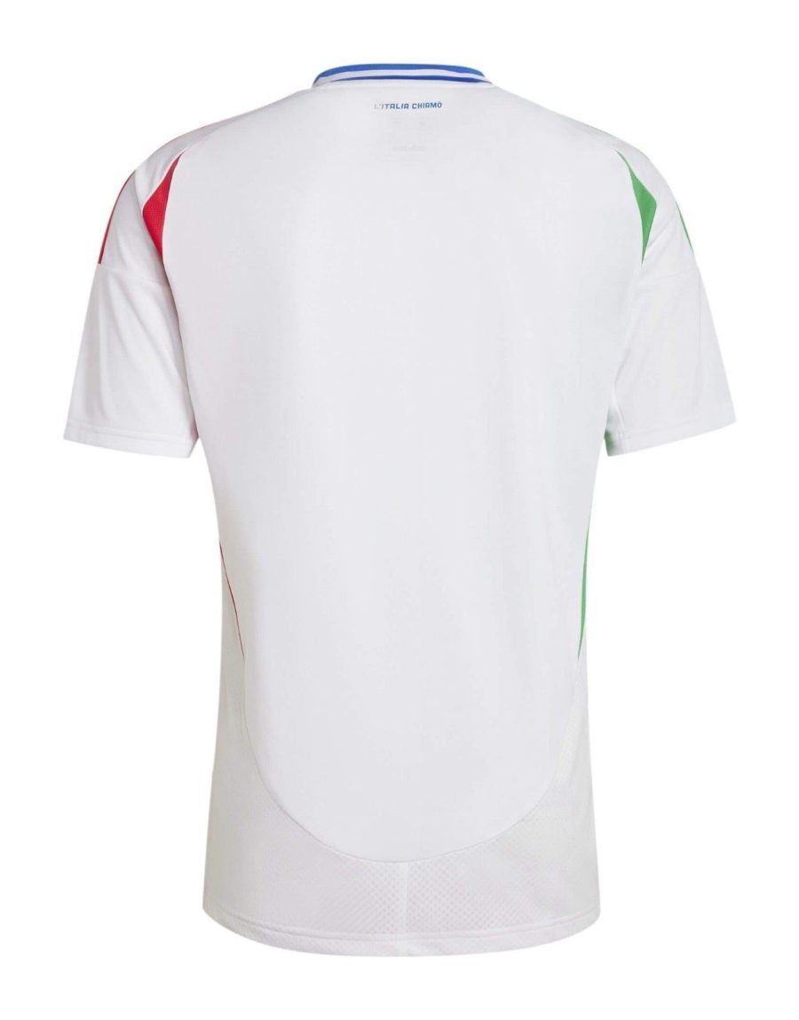 maillot-exterieur-equipe-d-italie-saison-2024-tenue-football-bleu Segunda equipación selección de Italia temporada 2024 camiseta de fútbol azul