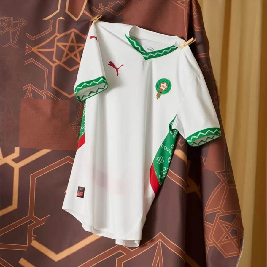 camiseta segunda equipación selección de Marruecos temporada 2024 2025 roja y verde
