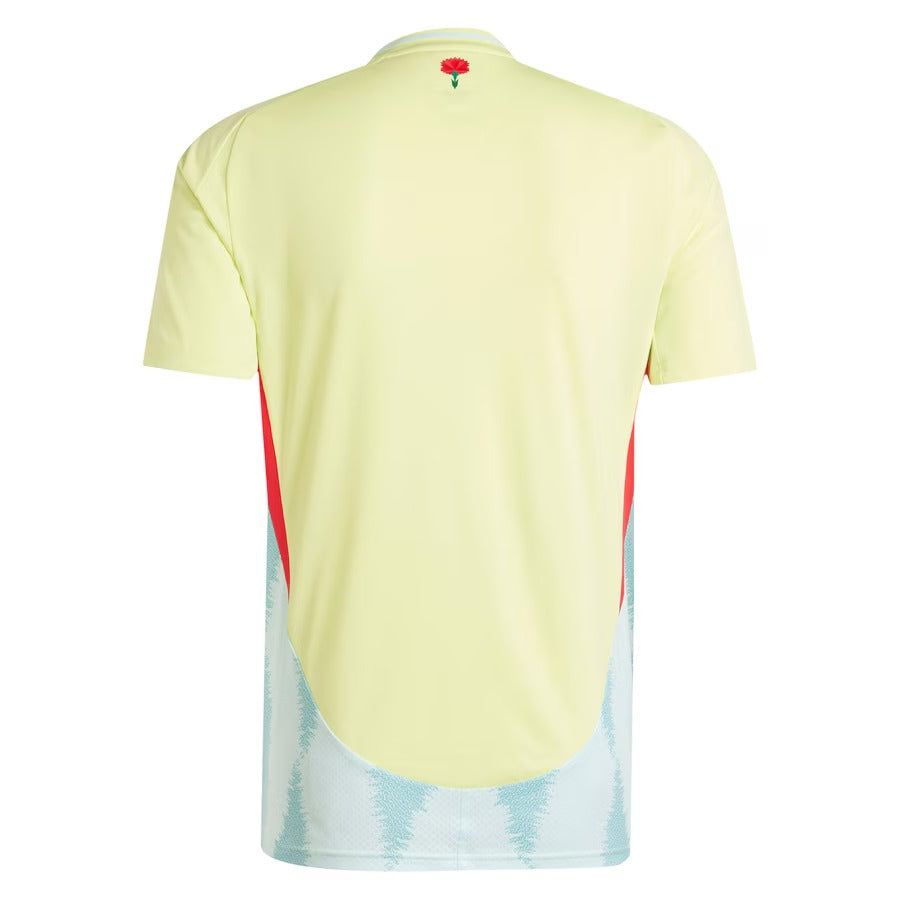 maillot extérieur espagne 2024 jersey football rouge et jaune