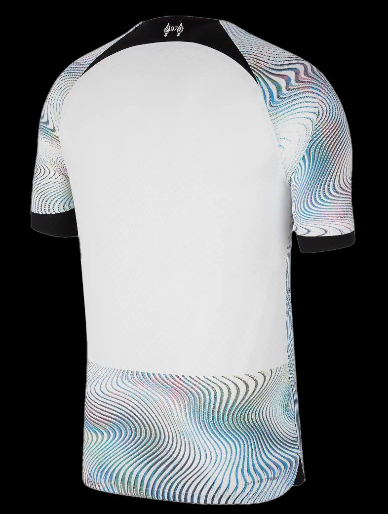 camiseta segunda equipación Liverpool temporada dos mil veintidós dos mil veintitrés