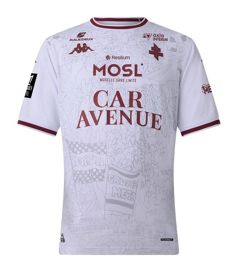 maillot-fc-metz-exterieur-20252026 CAMISETA FC METZ SEGUNDA EQUIPACIÓN 20252026