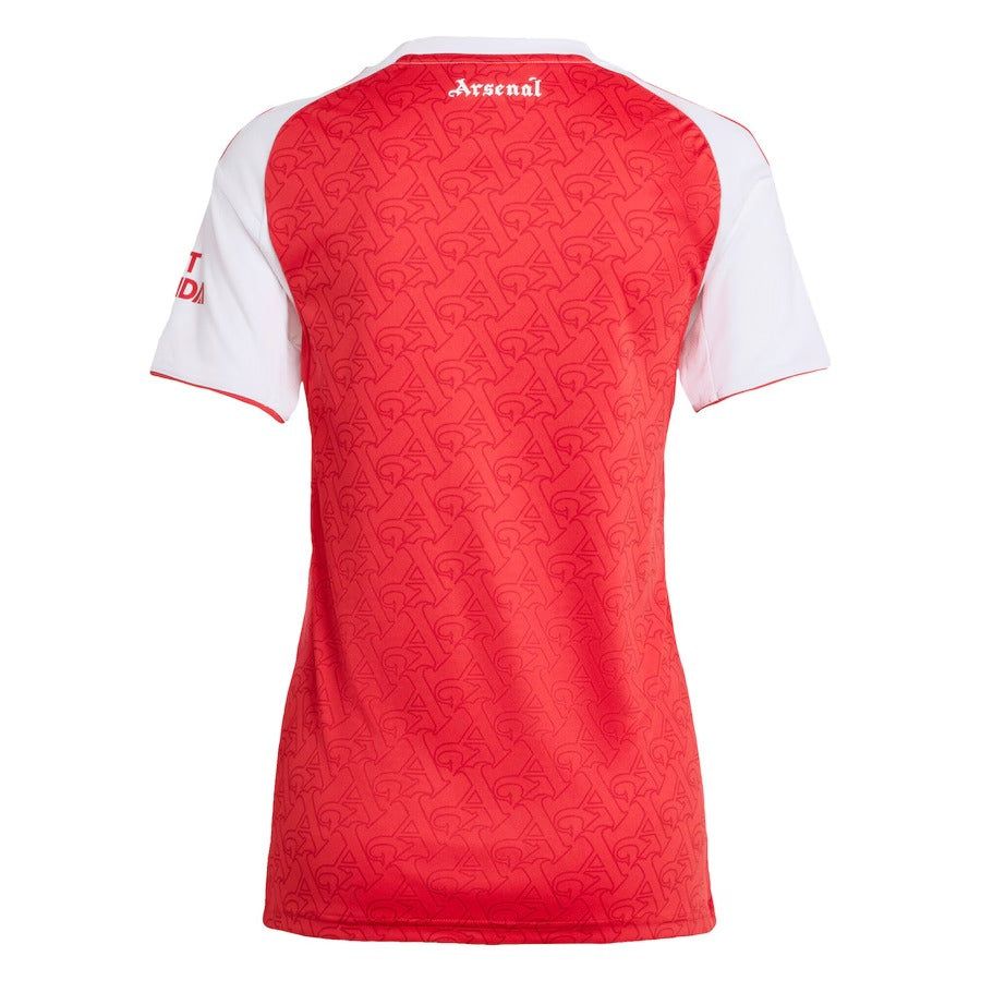 camiseta mujer Arsenal primera equipación temporada 2025 2026 roja y blanca