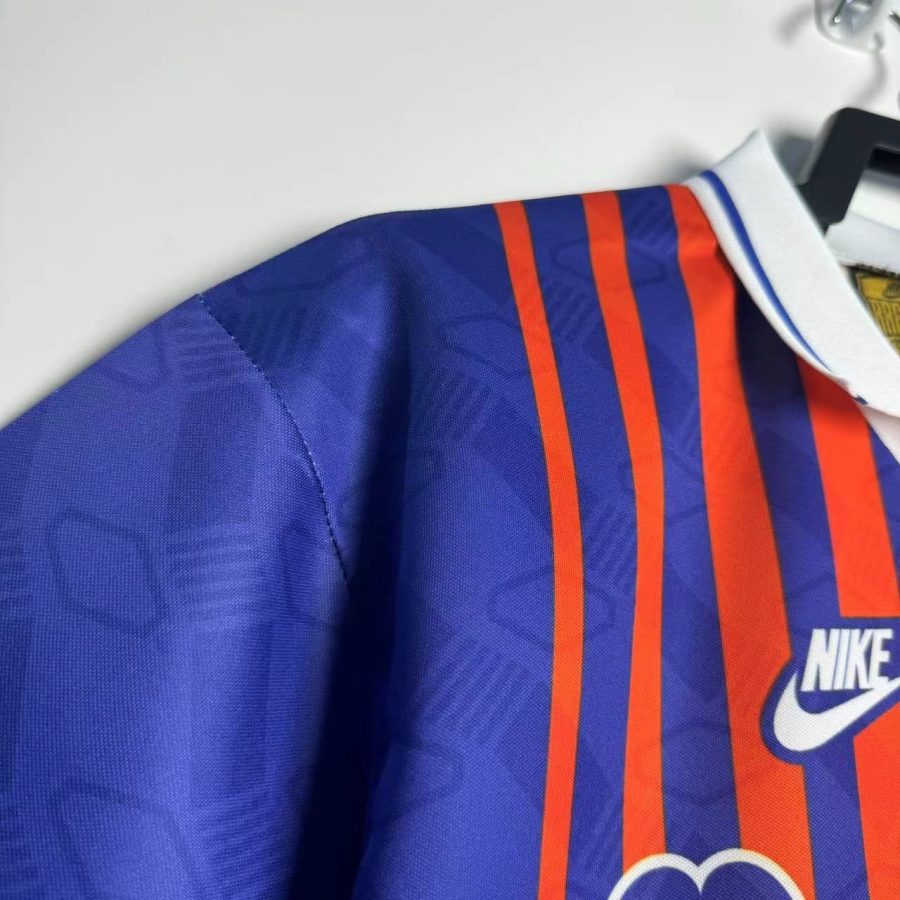 maillot-football-psg-domicile-retro-coupe-annees-1990 camiseta fútbol PSG primera equipación retro años 1990