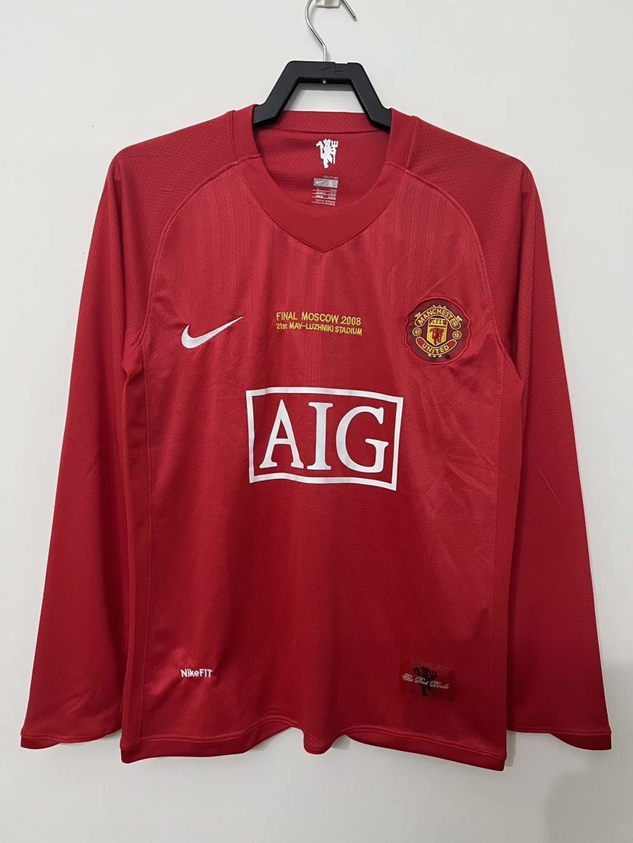 maillot-manchester-united-manches-longues-domicile-20072008 MAILLOT MANCHESTER UNITED MANCHES LONGUES DOMICILE 20072008