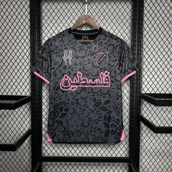 Camiseta Palestina X Farrah Azam Negro 2024-2025