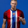 tenue-officielle-norvege-home-2024-jersey-rouge-pour-supporter-des-vikings tenue officielle Norvège home 2024 jersey rouge pour supporter des Vikings