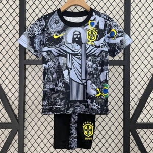Camiseta Brasil Niños 24/25 Negro Especial