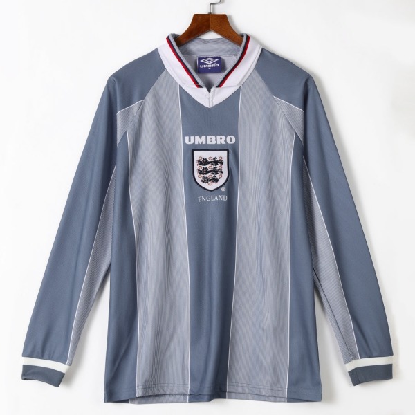 Camiseta Inglaterra Segunda Equipación 1996 Retro Manga Larga