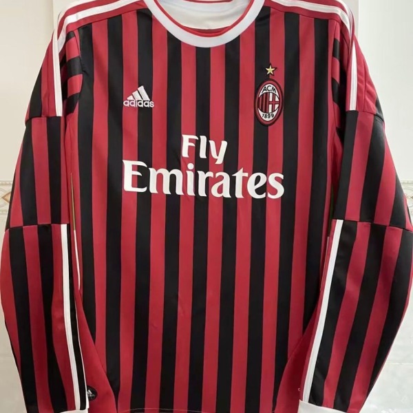 Camiseta AC Milan Primera Equipación Manga Larga 2011/12