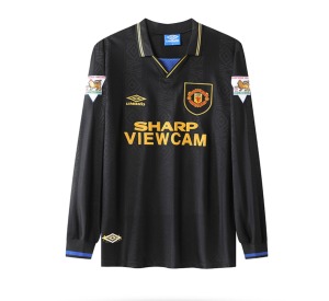 Camiseta Manchester United 1993/94 Segunda Equipación Mangas Largas