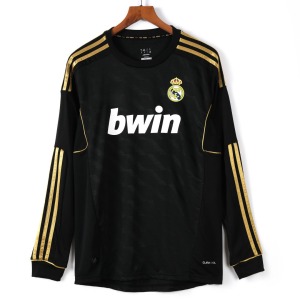 Camiseta Real Madrid Segunda Equipación 2011-2012 Mangas Largas