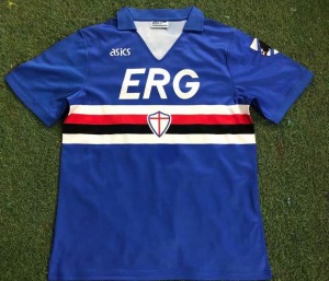 Camiseta Sampdoria Primera Equipación 1990/91