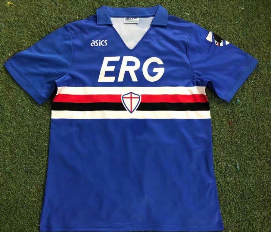 Camiseta Sampdoria Primera Equipación 1990/91
